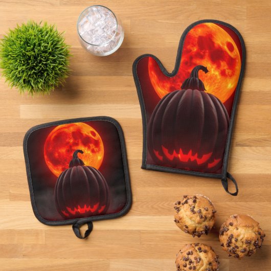 Pumpkin Emperor Eclipse Halloween Mitt Set (Oben Unten)