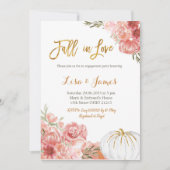 Pumpkin Engagement Partei Fall der Liebe Verlobung Einladung (Vorderseite)