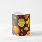 Pumpkin Ernte Autumn Watercolor Muster Kaffeetasse (Mittel)