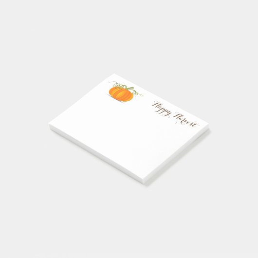 Pumpkin-Ernte-Post-Notizen Post-it Klebezettel (angewinkelt)