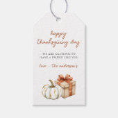 Pumpkin Erntedank Day Gift Tags Geschenkanhänger (Vorderseite)