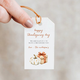 Pumpkin Erntedank Day Gift Tags Geschenkanhänger