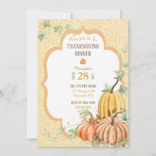 Pumpkin Erntedank Dinner Butternut Sage Einladung