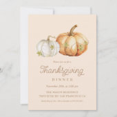 Pumpkin Erntedank Dinner Einladung (Vorderseite)
