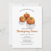 Pumpkin Erntedank Dinner Einladung (Vorderseite)