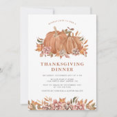 Pumpkin-Erntedank Einladung (Vorderseite)