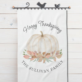 Pumpkin-Erntedank Geschirrtuch
