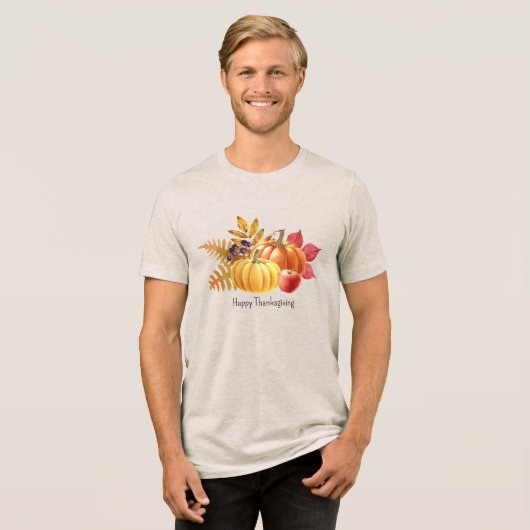 Pumpkin-Erntedank Männer-T - Shirt (Vorderseite voll)