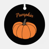 Pumpkin Erntedank Metal Ornament Aus Metall (Rückseite)