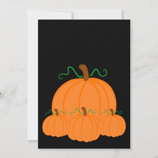 Pumpkin Ernteeinladung Einladung (Vorderseite)