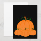 Pumpkin Ernteeinladung Einladung (Vorne/Hinten)