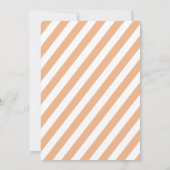 Pumpkin Ersten Geburtstag Danke Karte (Rückseite)