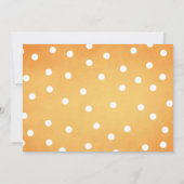 Pumpkin Erster Geburtstag Einladung Herbst Pink (Rückseite)