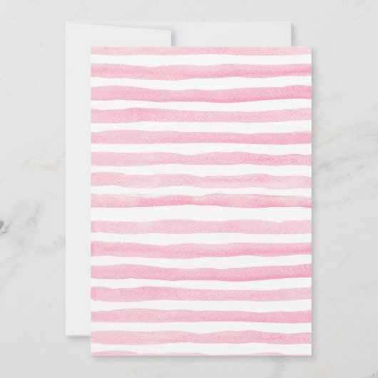 Pumpkin Erster Geburtstag Einladung Mädchen (Rückseite)