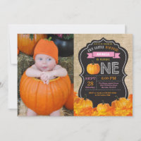 Pumpkin Erstgeburt Einladung Orange Burlap