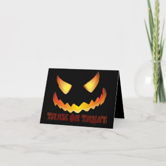Pumpkin Face 2 für Halloween Einladung