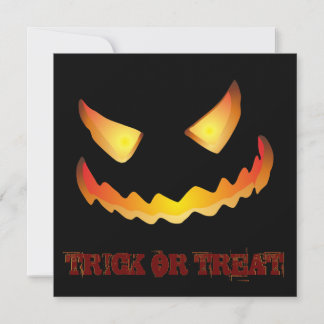 Pumpkin Face 2 für Halloween Einladung