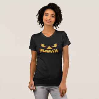 Pumpkin Face 2 für Halloween T-Shirt