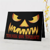 Pumpkin Face 2 Karte (Gelbe Blume)