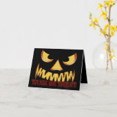 Pumpkin Face 2 Karte (Gelbe Blume)