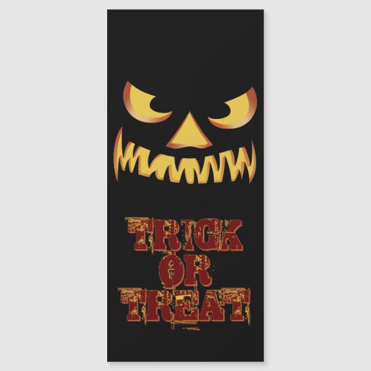 Pumpkin Face 2 Magnetkarte (Vorderseite)