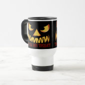 Pumpkin Face 2 Reisebecher (Vorderseite Links)