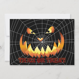 Pumpkin Face 4 für Halloween Einladung