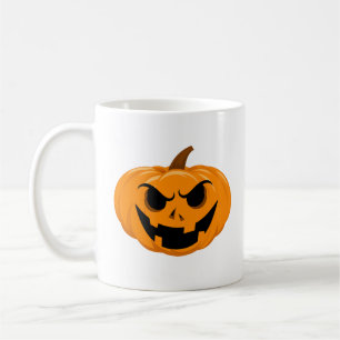 Pumpkin Face Beängstigend Halloween Kaffeetasse