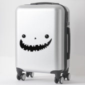 Pumpkin Face Carving Halloween Funny Smile Aufkleber (Koffer)