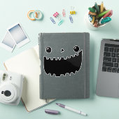 Pumpkin Face Carving Halloween Funny Smile Aufkleber (iPad Hülle)