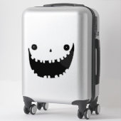 Pumpkin Face Carving Halloween Funny Smile Aufkleber (Koffer)