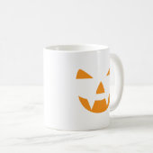 Pumpkin Face Halloween Kaffeetasse (VorderseiteRechts)
