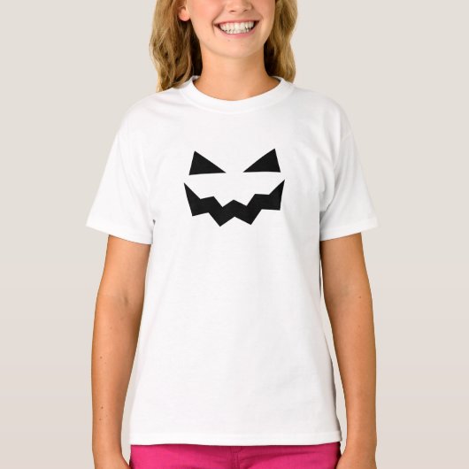 Pumpkin  Face Halloween T-Shirt (Vorderseite)
