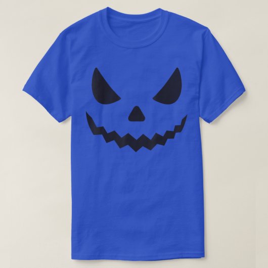 Pumpkin Face Halloween T - Shirt (Design vorne)