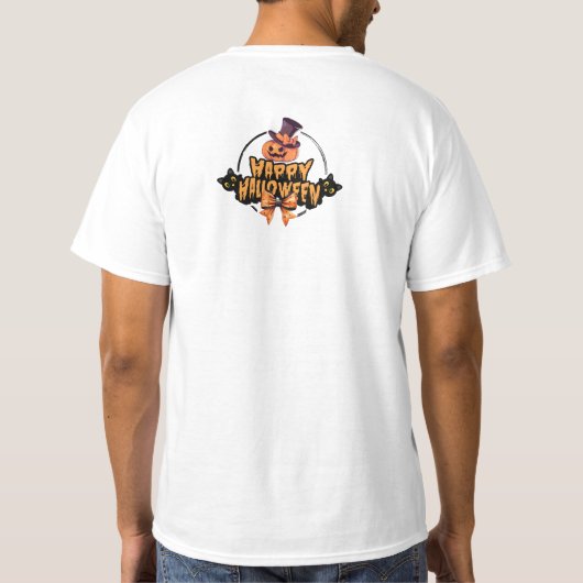 Pumpkin Face Halloween T-Shirt (Rückseite)