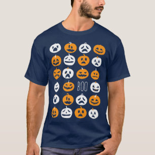 Pumpkin Face Lazy Halloween Kostüm Niedlicher Jack T-Shirt