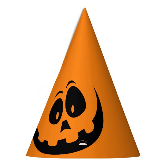 Pumpkin Face Orange Halloween Partyhütchen (Links)