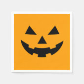 Pumpkin Face Party Napkins Serviette (Vorderseite)