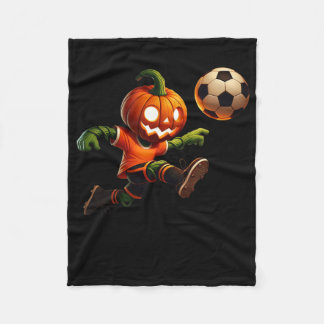 Pumpkin Face Soccer Halloween Costume Men Boys Kid Fleecedecke