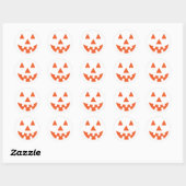 Pumpkin-Face-Sticker Runder Aufkleber (Blatt)