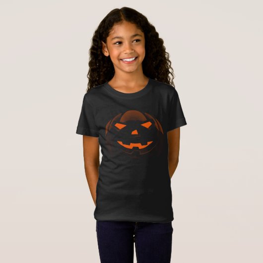 Pumpkin Face Trick oder Treat Funny Halloween T-Shirt (Vorne ganz)