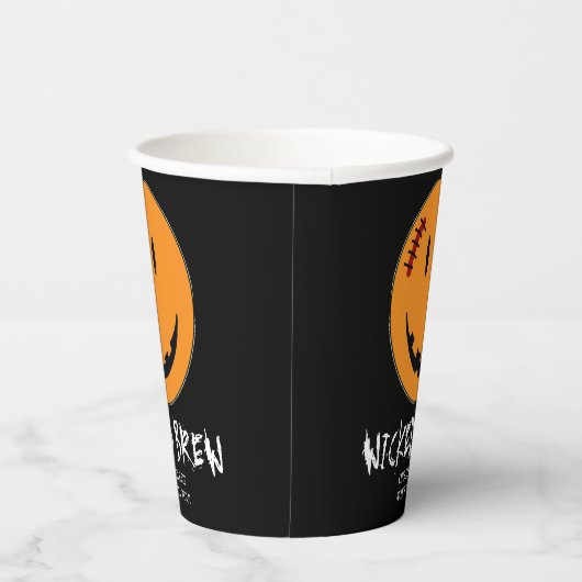 Pumpkin Face Wicked Brew ID224 Pappbecher (Rechts)