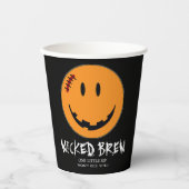 Pumpkin Face Wicked Brew ID224 Pappbecher (Vorderseite)