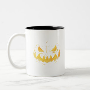 Pumpkin Face Zweifarbige Tasse