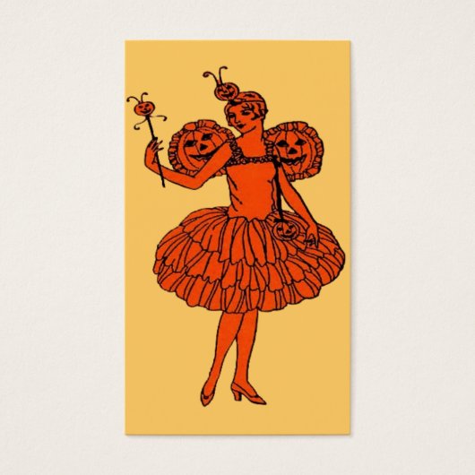 Pumpkin Fairy Halloween Lesezeichen oder Small Car (Vorderseite)