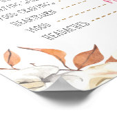 Pumpkin Fall Alte Ehefrauen Stales Gender Reveal B Poster (Ecke)