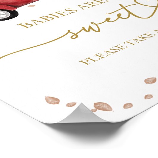 Pumpkin Fall Babies sind süße Zeichen Poster (Ecke)