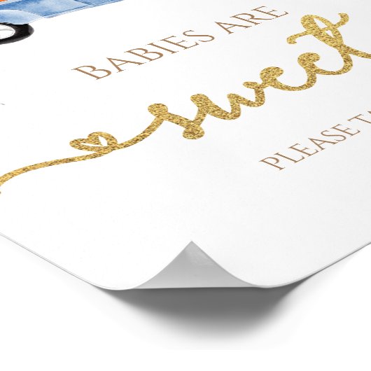 Pumpkin Fall Babies sind süße Zeichen Poster (Ecke)