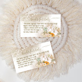 Pumpkin Fall Baby Duschbücher Anforderung Begleitkarte