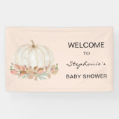 Pumpkin Fall Baby Dusche Banner (Horizontal)
